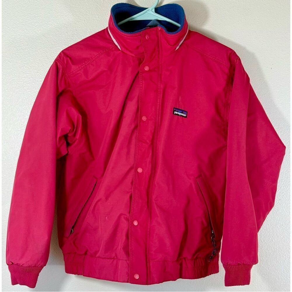 Vintage Patagonia Youth Kids Fleece Lined Bomber Waterproof Jacket Size 12
